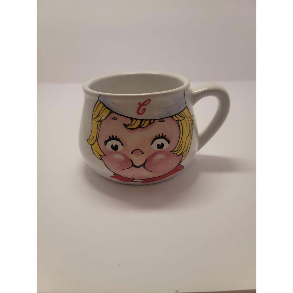(2) Vintage 1998 Campbell's Soup Fat Cup Mug Dishwasher & Microwave Safe